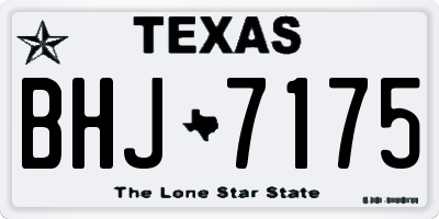 TX license plate BHJ7175