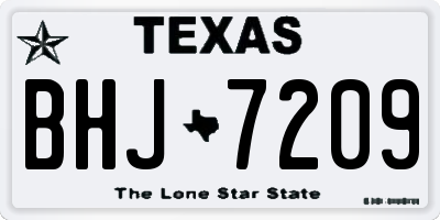 TX license plate BHJ7209