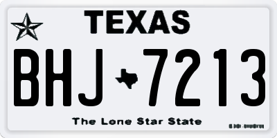 TX license plate BHJ7213