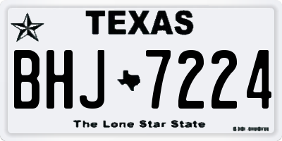 TX license plate BHJ7224