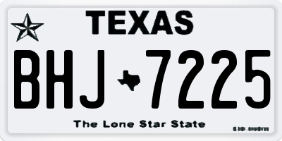 TX license plate BHJ7225