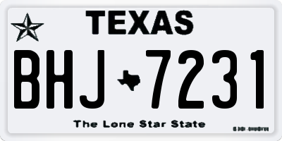 TX license plate BHJ7231