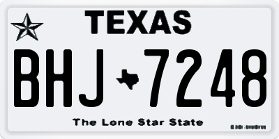 TX license plate BHJ7248