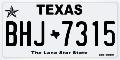 TX license plate BHJ7315