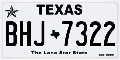 TX license plate BHJ7322