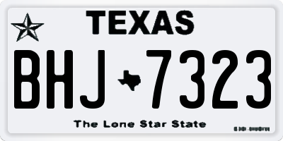 TX license plate BHJ7323