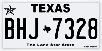 TX license plate BHJ7328