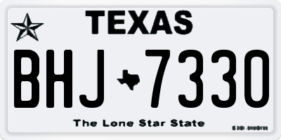 TX license plate BHJ7330