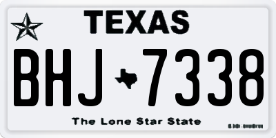 TX license plate BHJ7338