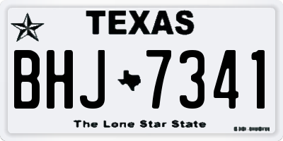 TX license plate BHJ7341