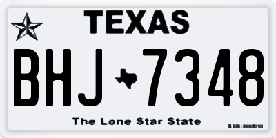 TX license plate BHJ7348