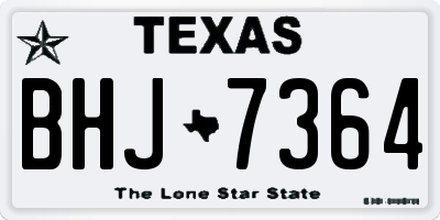 TX license plate BHJ7364