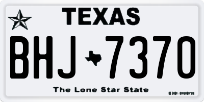 TX license plate BHJ7370