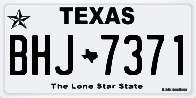 TX license plate BHJ7371