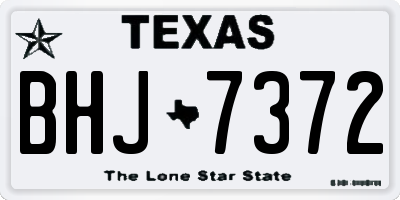 TX license plate BHJ7372