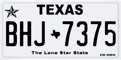 TX license plate BHJ7375