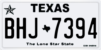 TX license plate BHJ7394