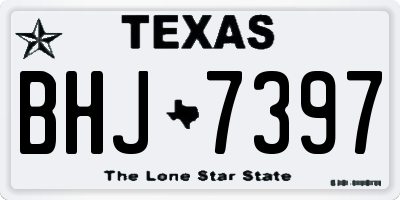 TX license plate BHJ7397