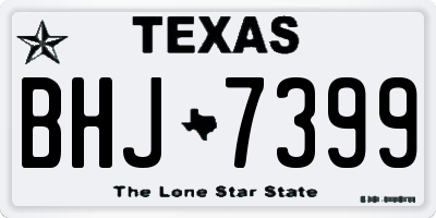 TX license plate BHJ7399