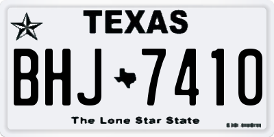 TX license plate BHJ7410