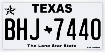 TX license plate BHJ7440