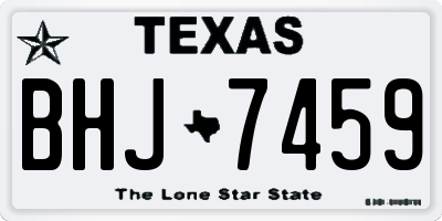 TX license plate BHJ7459