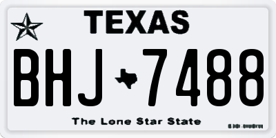 TX license plate BHJ7488