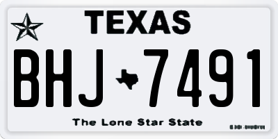 TX license plate BHJ7491
