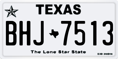 TX license plate BHJ7513