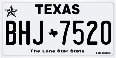 TX license plate BHJ7520