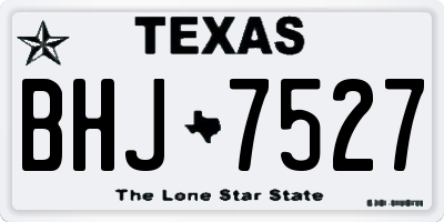 TX license plate BHJ7527