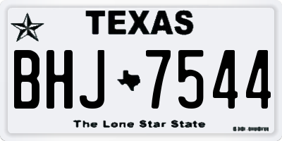 TX license plate BHJ7544