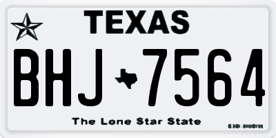 TX license plate BHJ7564