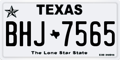 TX license plate BHJ7565