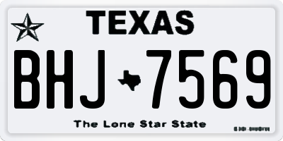 TX license plate BHJ7569