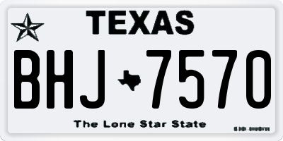 TX license plate BHJ7570