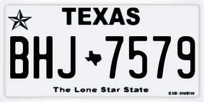 TX license plate BHJ7579