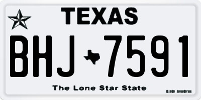 TX license plate BHJ7591