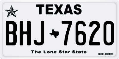 TX license plate BHJ7620