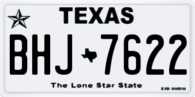 TX license plate BHJ7622