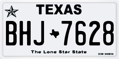 TX license plate BHJ7628