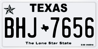 TX license plate BHJ7656