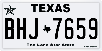 TX license plate BHJ7659