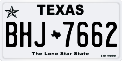 TX license plate BHJ7662