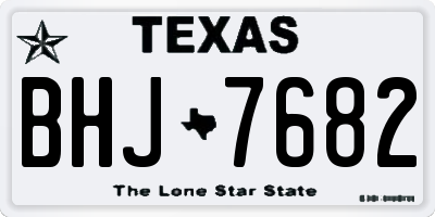 TX license plate BHJ7682