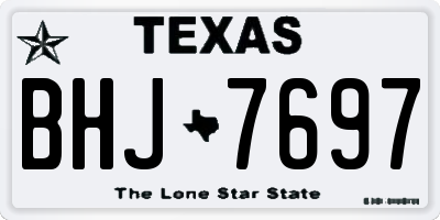 TX license plate BHJ7697