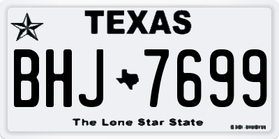 TX license plate BHJ7699