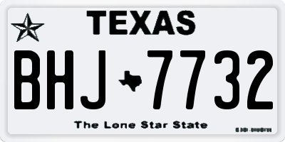 TX license plate BHJ7732