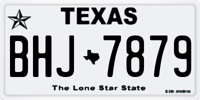 TX license plate BHJ7879
