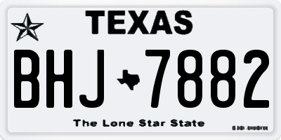 TX license plate BHJ7882
